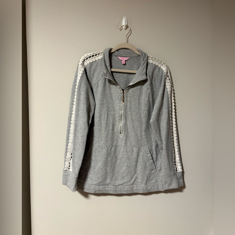 Lilly Pulitzer Skipper Popover Grey XL